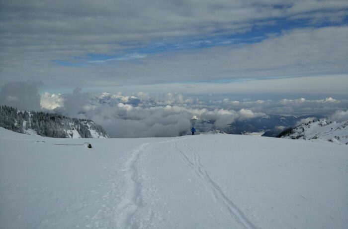 What to do if you get lost on a hike? Path in the snow is a good sign