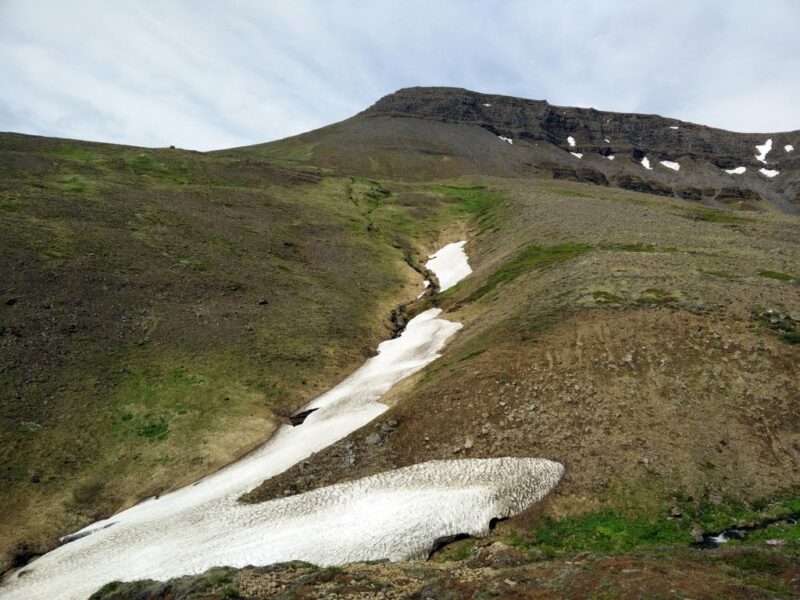 Mount Esja Trail - Snow in July