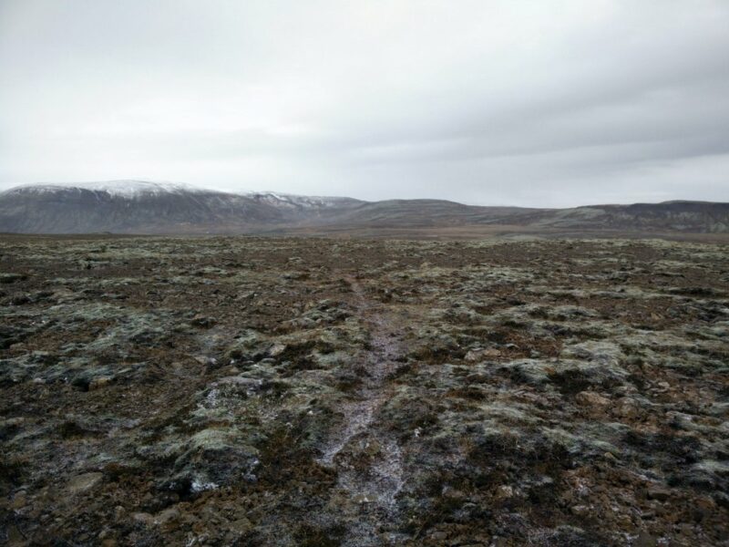 Reykjafell - Path from the highest peak towards east