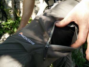 Montane Terra Pack - Thigh Pocket for Venting
