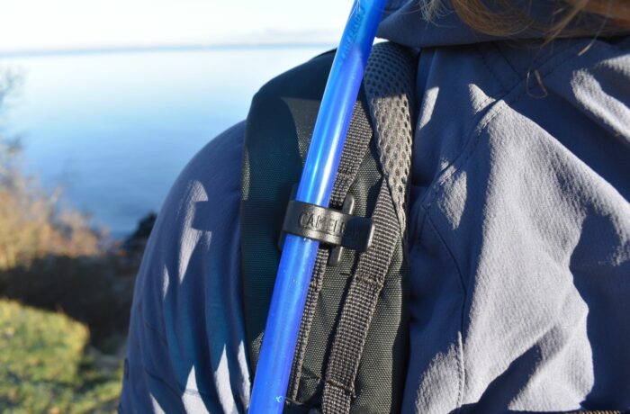 Hydration bladder with Camelbak Rim Runner Daypack