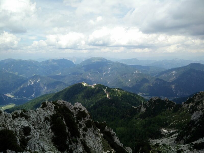 Cima del Cacciatore - View on Monte Lussari