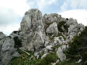 Cima del Cacciatore - Traversing the ridge towards west