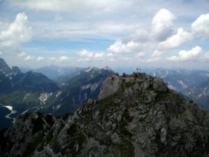 Cima del Cacciatore - The Summit is seen while traversing the ridge