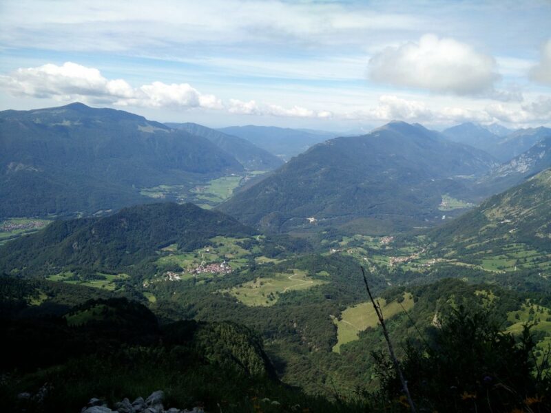 Krn Trail - View during the climb