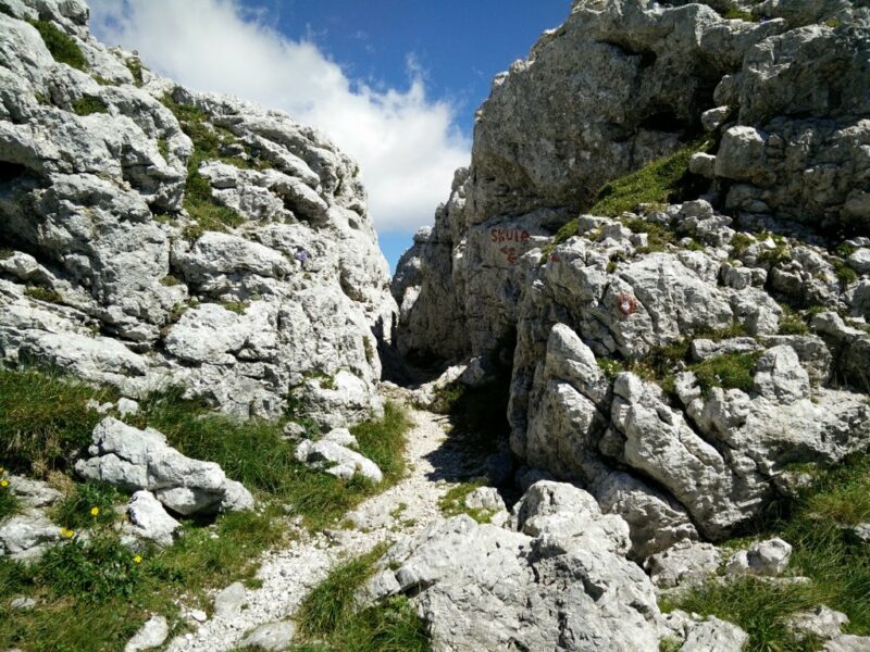 Skuta Trail - Rocky terrain from Kokrsko Sedlo onwards