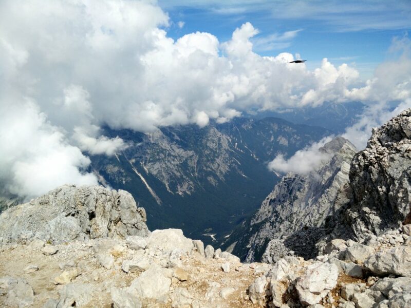 Triglav Trail - View on the valley beneath