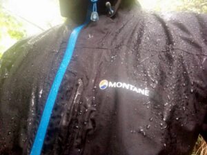 Montane Minimus Jacket - Testing in heavy rain