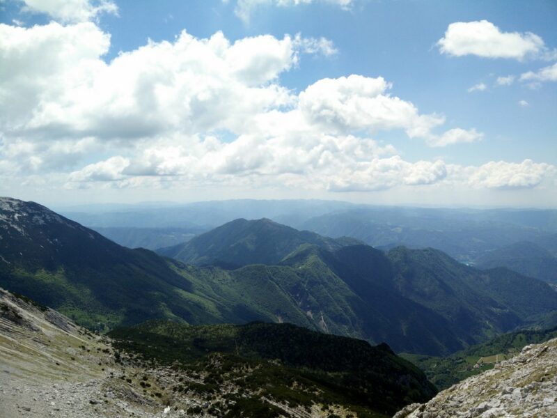 Vrh nad Skrbino Trail - View towards south