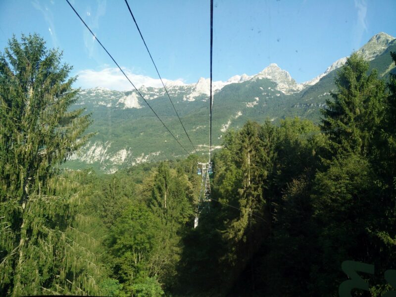 Kanin Trail - Ascending with the cable car