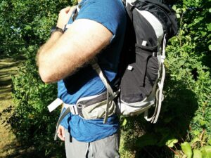 How to fit a backpack - The hipbelt should be centered over your hipbones