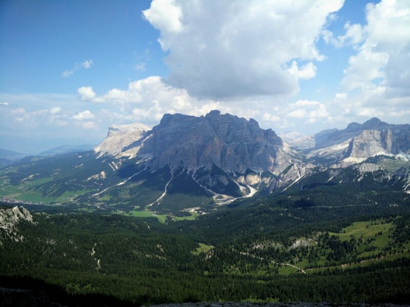 Cima Setsass Trail - View on Piz dies Centurines