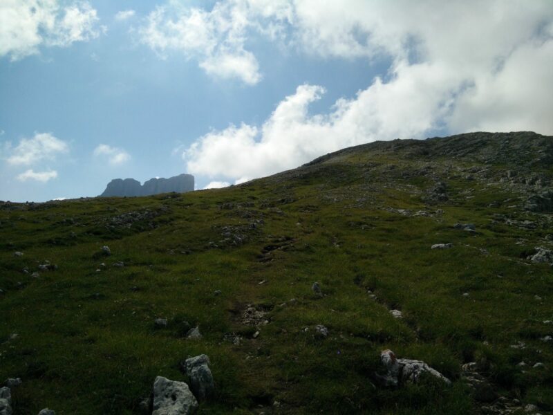 Croda Negra Trail - Towards the top