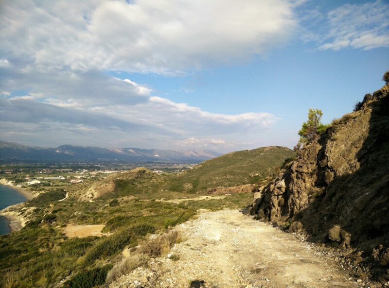 Skopos Trail - View on Kalamaki