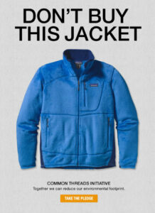 Patagonia's "Don't Buy This Jacket" ad