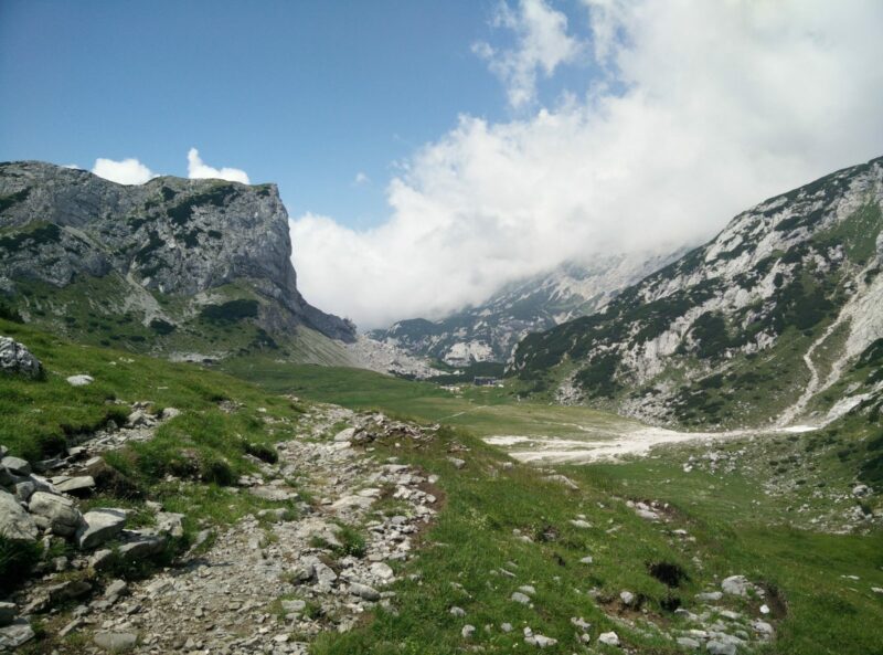 Ojstrica Trail - Kocbekov Dom is seen