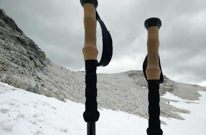 Montem 3K Carbon Trekking Poles - Snow in the Dolomites
