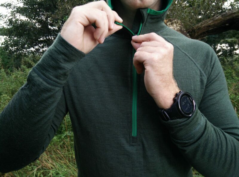 Isobaa Merino Zip Neck Hoodie - High-quality zipper