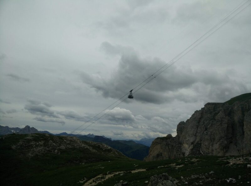Sass Pordoi - Some take the easy way up