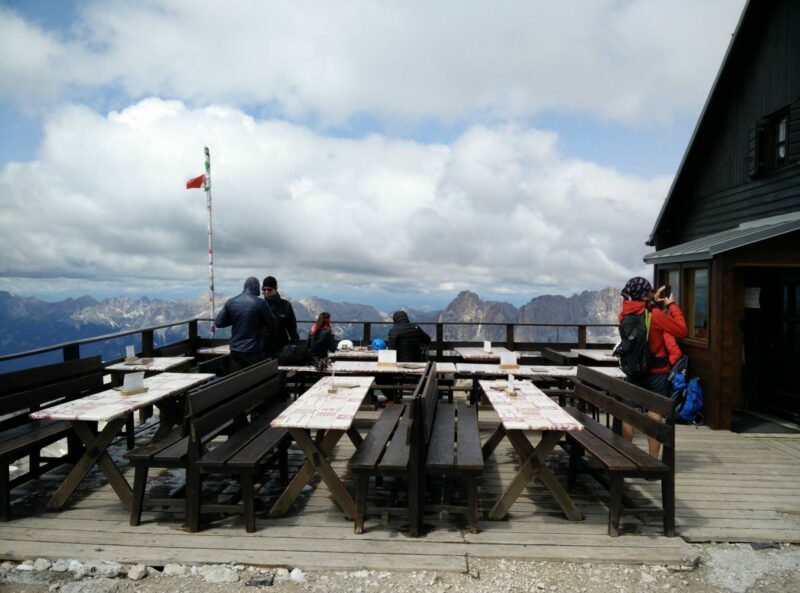 Piz Boe Trail - The terrace on the top