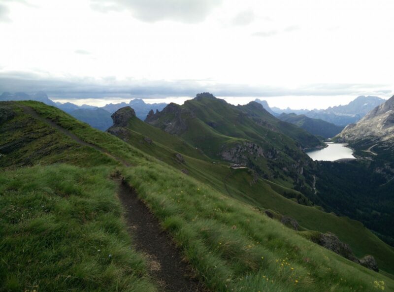 Sass Ciapel Trail - The peak, Fedaia Lake and Rifugio Viel Dal Pan