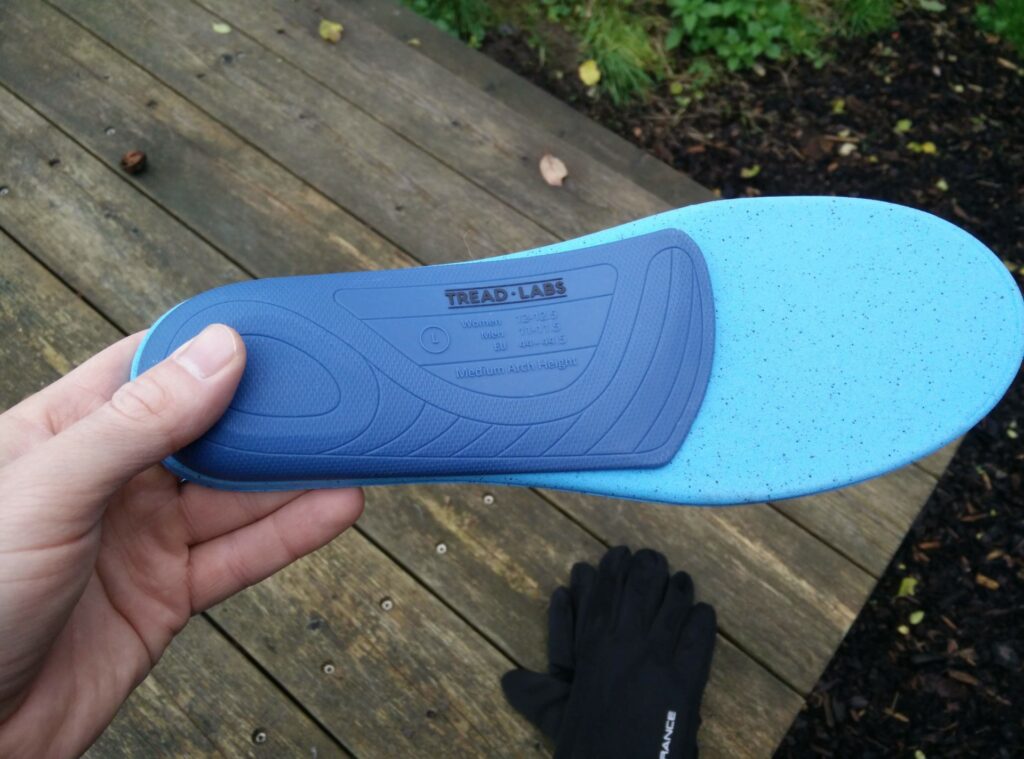 Tread Labs Pace Insole - The arch support attaches firmly and securely to the top cover via Velcro-like system