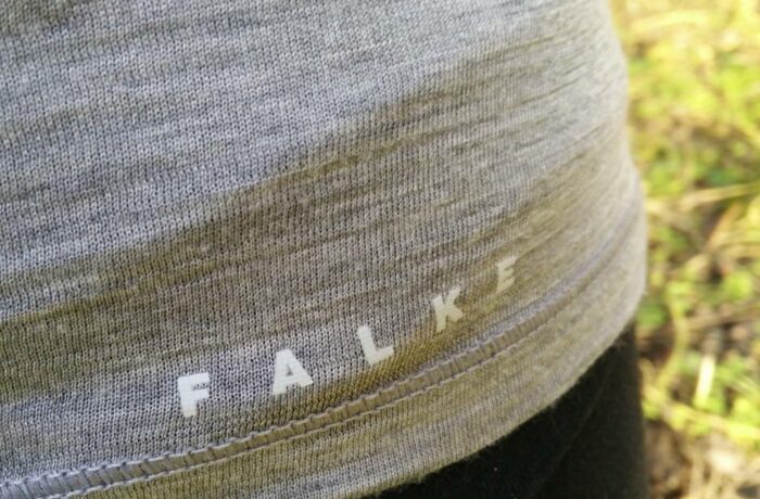 Falke Silk T-shirt: Logo at the hip