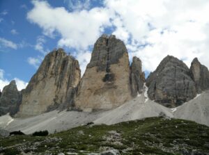Tre Cime di Lavaredo: The three peaks from north-east