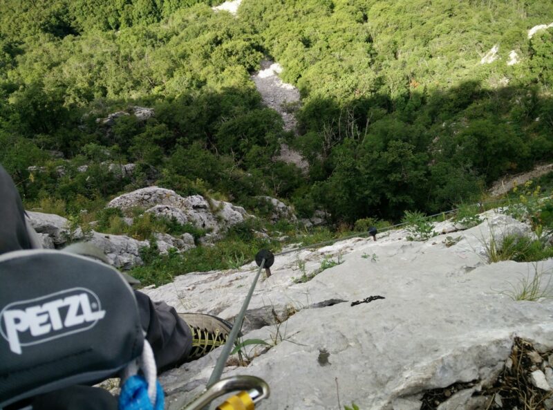Petzl Scorpio Via Ferrat Set: On trail