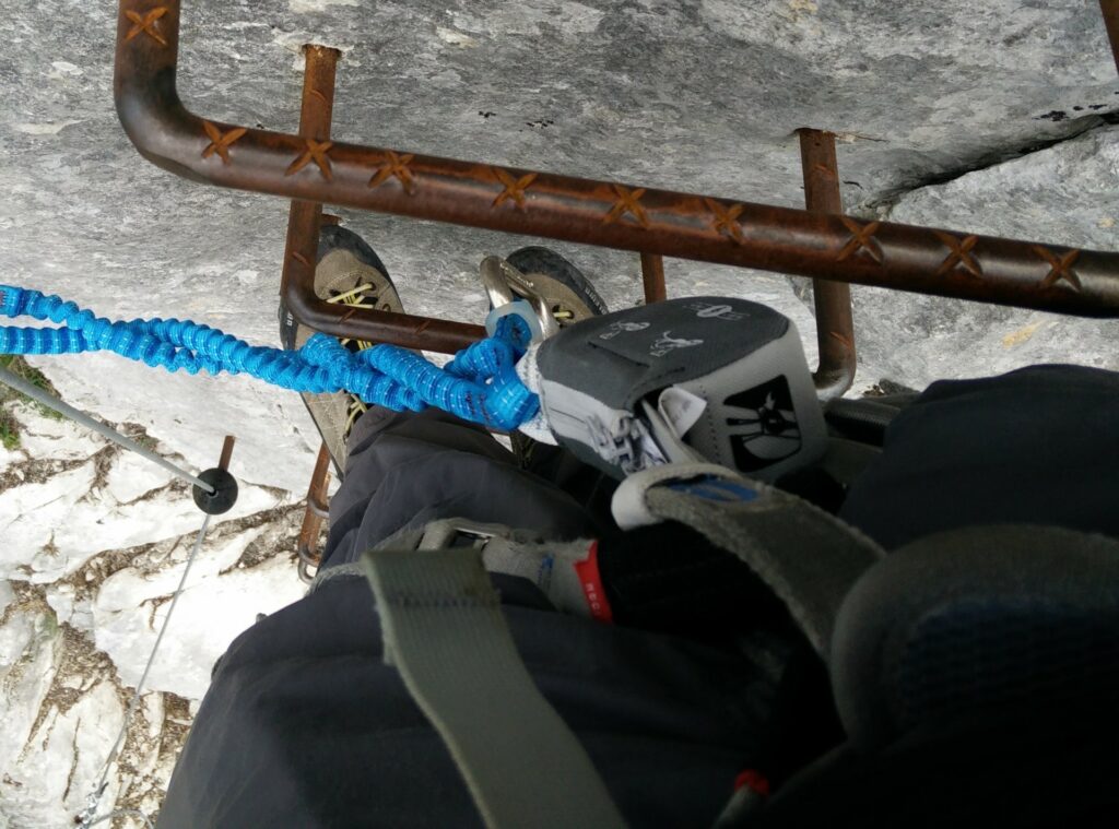 Petzl Scorpio Via Ferrat Set: In action