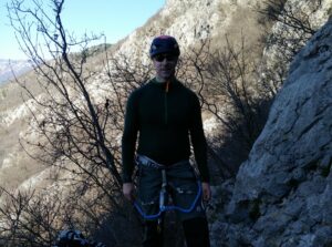 Petzl Sirocco Climbing Helmet: Wearing the helmet on a via ferrata trail