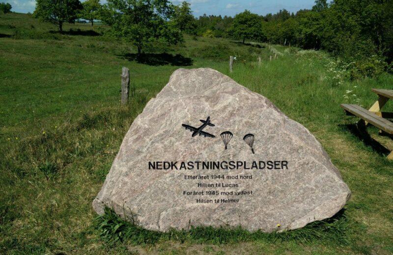 Agri Bavnehøj trail - memorial stone for WW2