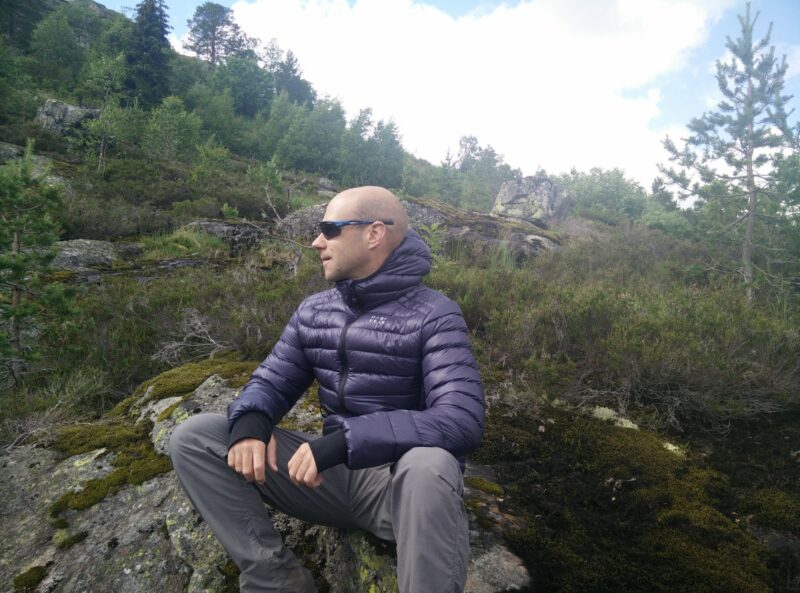 Dark Peak Nessh Down Jacket: The jacket provides incredible loft due to high-quality down