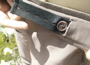 CimAlp Interstice Light Hiking Pants - adjust the width of the waist with the internal elastic belt