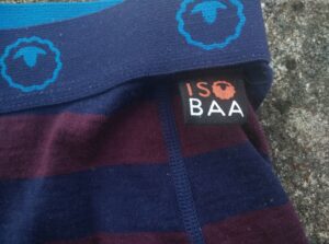 Isobaa Merino Underwear for Women - Brand label on left side