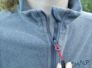 CimAlp Freeze Fleece Jacket - collar with chin guard