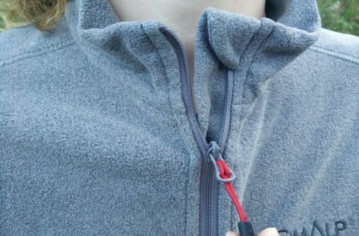 CimAlp Freeze Fleece Jacket - collar with chin guard