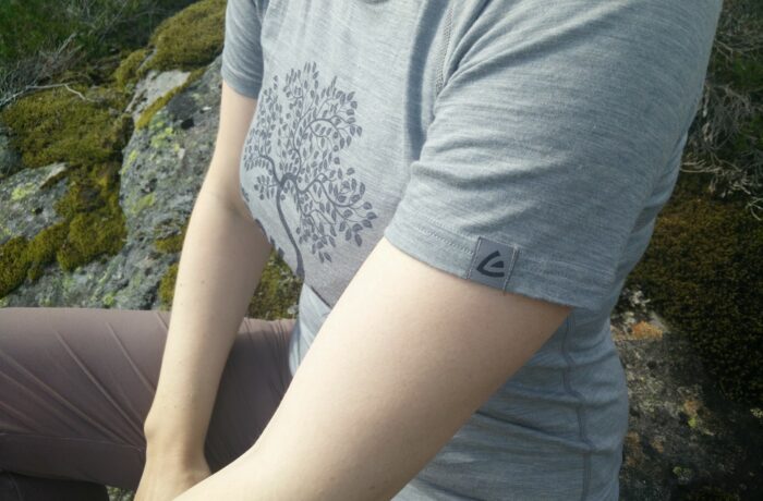 Lasting Merino 160 Back t-shirt - logo label on sleeve