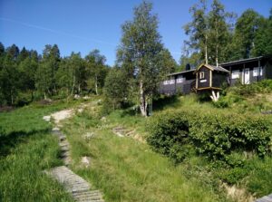 Reinstjønn Hiking Trail in Bortelid, Norway - wooden pedestrian bridges and pallets to keep your feet dry