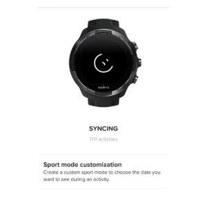 Suunto App: In the top bar you can trigger the sync