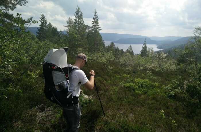 Gjuvvatnet Hiking Trail - weather got better before descending down to the lake
