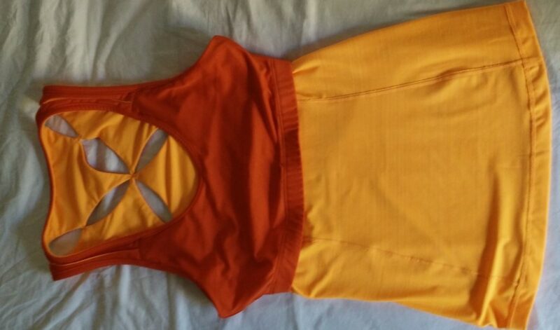 Shelf bra on the inside of tank top