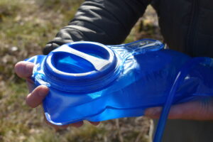 CamelBak Crux Reservoir: Hook for attaching the hydration bladder in the hydration sleeve