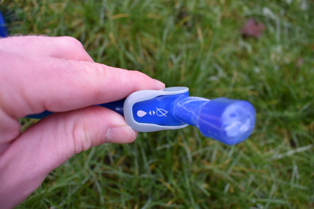 CamelBak Crux Reservoir: The on off lever