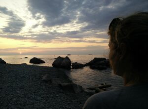 Hiking as a couple - a first date hiking along the Adriatic coast