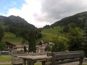 A look on downtown Arabba - a great place for a hiking holiday in the Dolomites