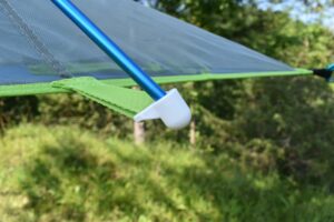 Tentsile UNA Hammock Tent: Attaching the pole is easy