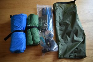 Tentsile UNA Hammock Tent: The stuff sack and what's in it