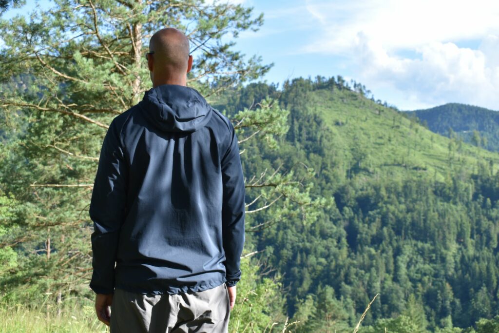 Houdini Daybreak Softshell Jacket: From the back