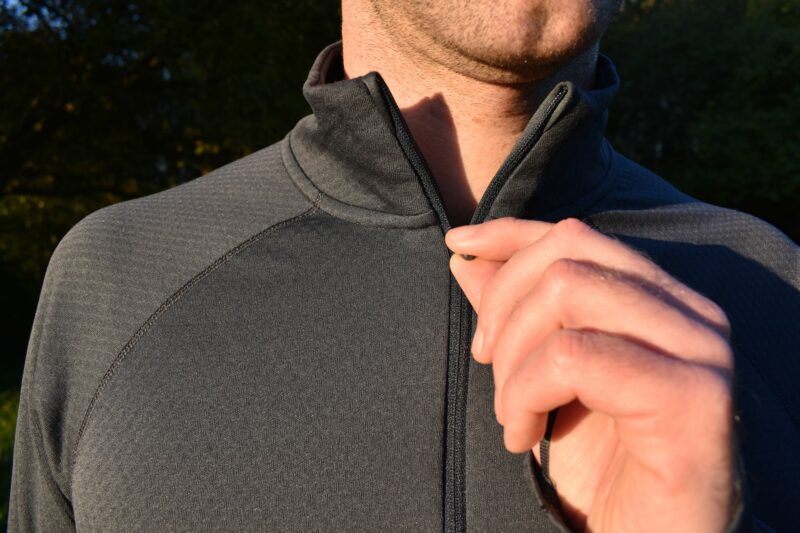 Patagonia Capilene Midweight Zip-Neck: The front zipper